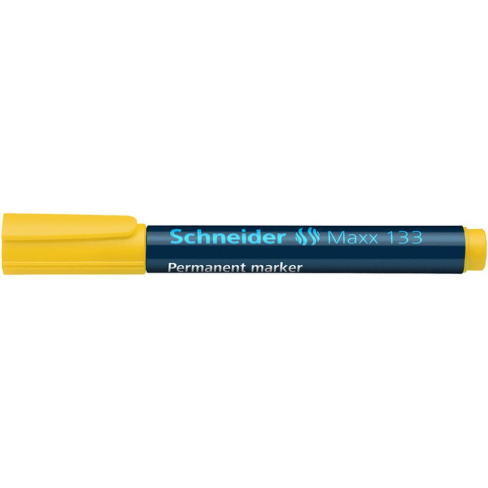 marker Schneider Maxx 133 permanent beitelpunt geel