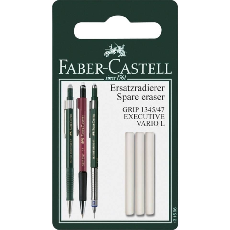 reservegum Faber Castell GRIP 1345/1347 3 stuks op blister