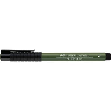 tekenstift Faber-Castell Pitt Artist Pen Brush 174 chroom groen opaak