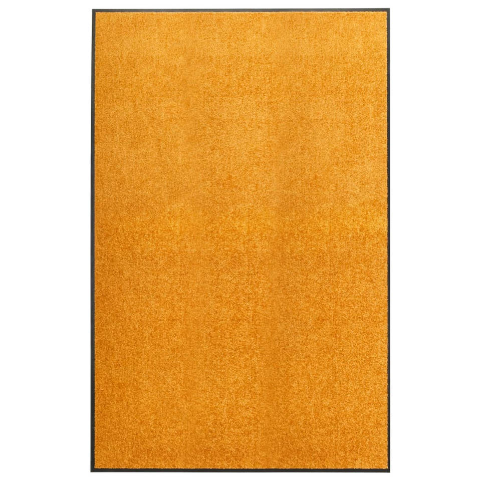 vidaXL Deurmat wasbaar 120x180 cm oranje