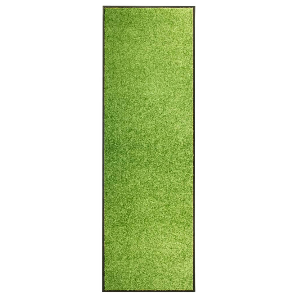 vidaXL Deurmat wasbaar 60x180 cm groen