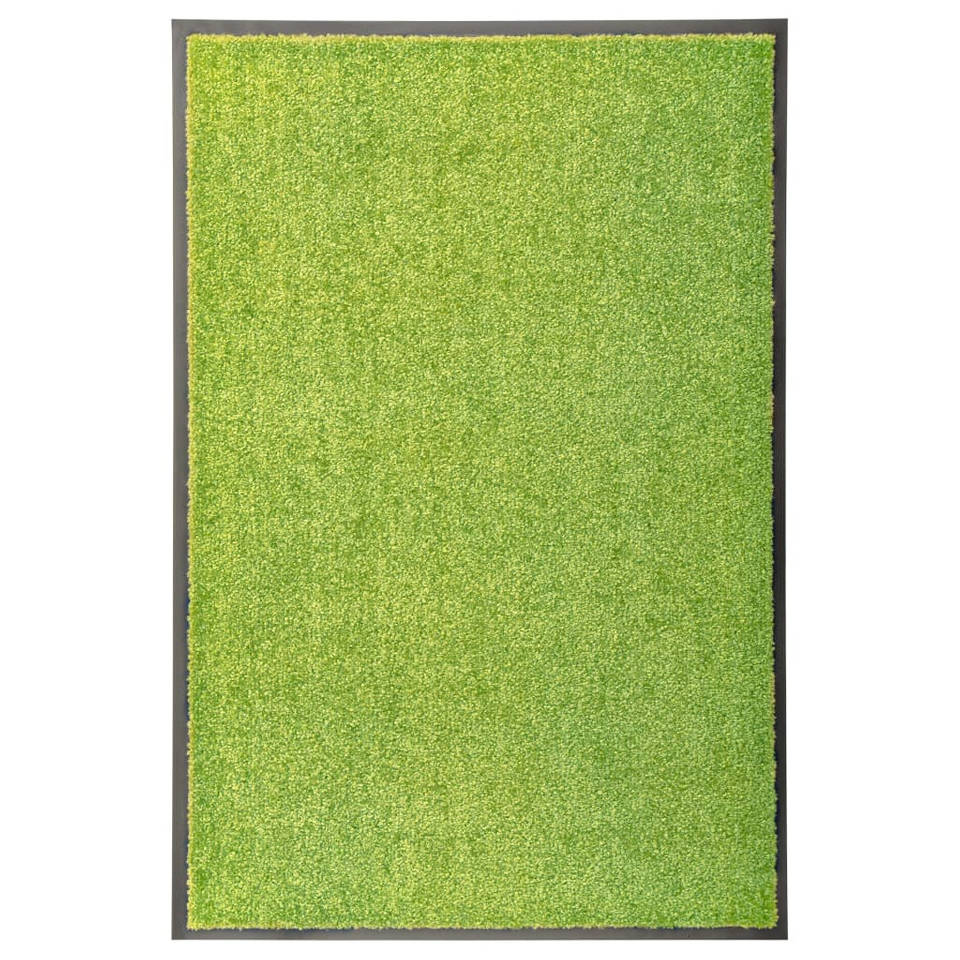 vidaXL Deurmat wasbaar 60x90 cm groen