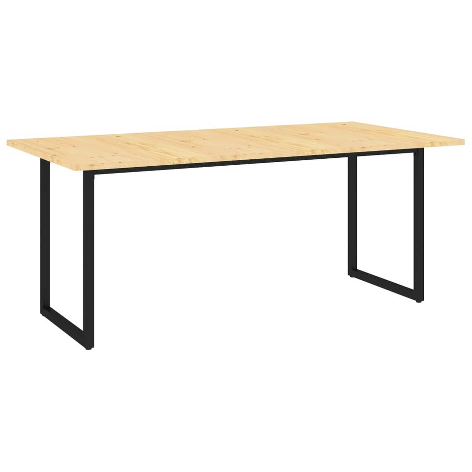 vidaXL Eettafel 180x90x74,5 cm massief grenenhout