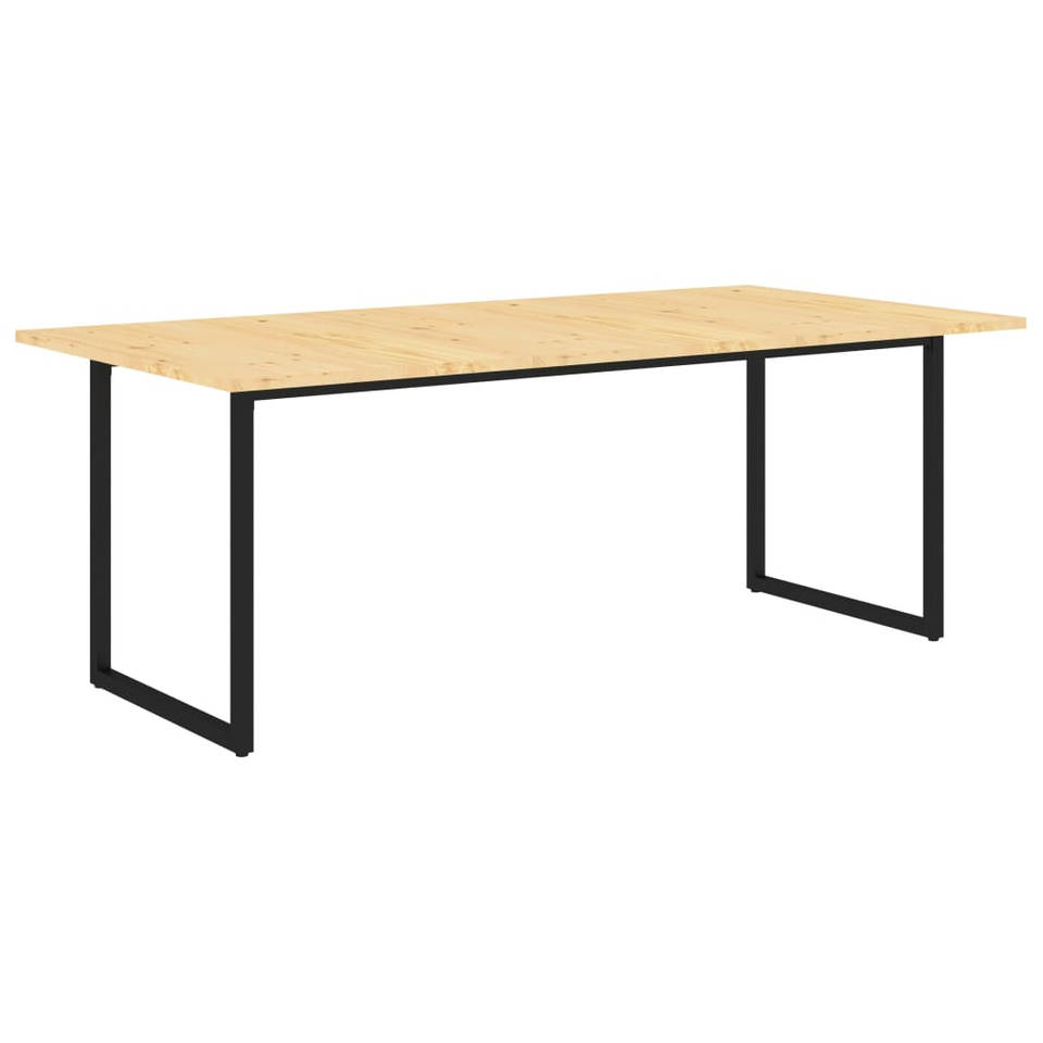 vidaXL Eettafel 200x100x74,5 cm massief grenenhout