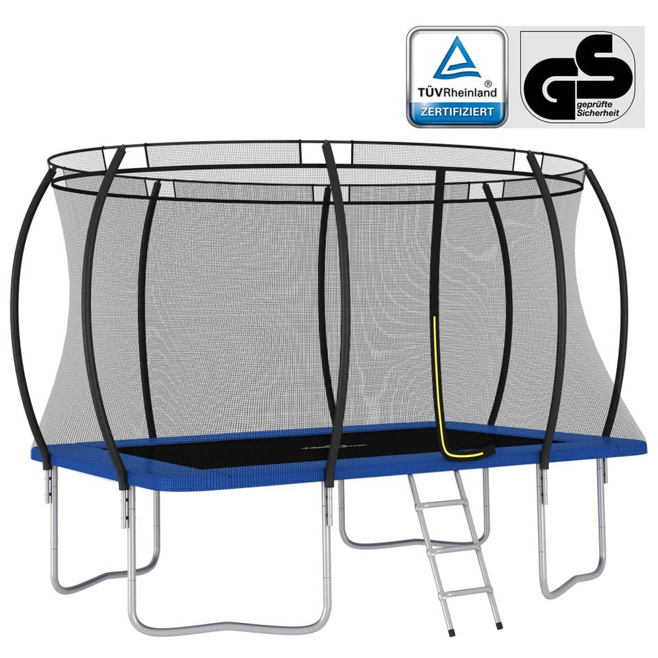 vidaXL Trampolineset rechthoekig 150 kg 335x244x90 cm