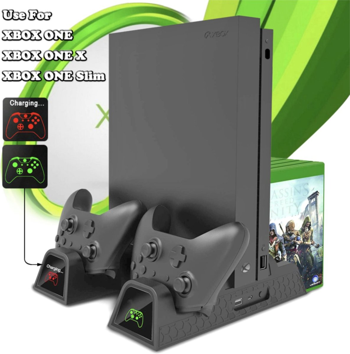 Deluxe Multifunctionele Standaard voor Xbox one/ Xbox one S/ Xbox one Slim – Verticale Standaard