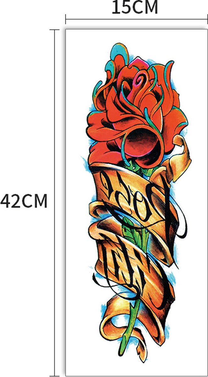 Plak Tattoo Sleeve 294-Tijdelijke Arm Tatoeage-Neptattoo-Fake Temporary Tattoo