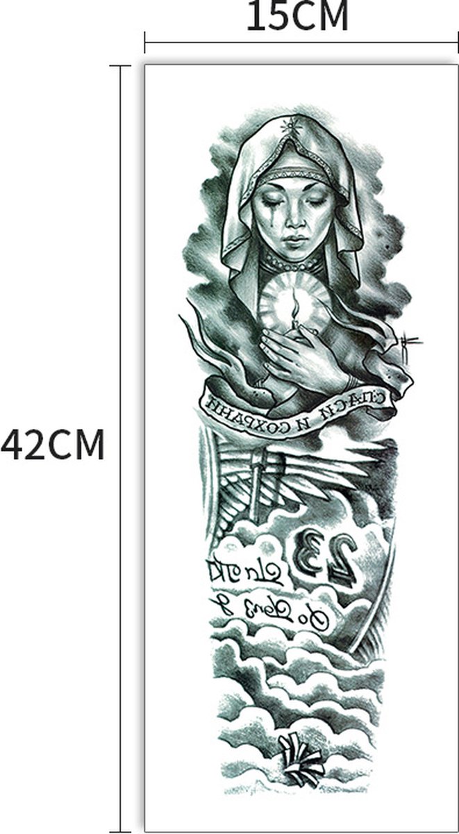 Plak Tattoo Sleeve 295-Tijdelijke Arm Tatoeage-Neptattoo-Fake Temporary Tattoo