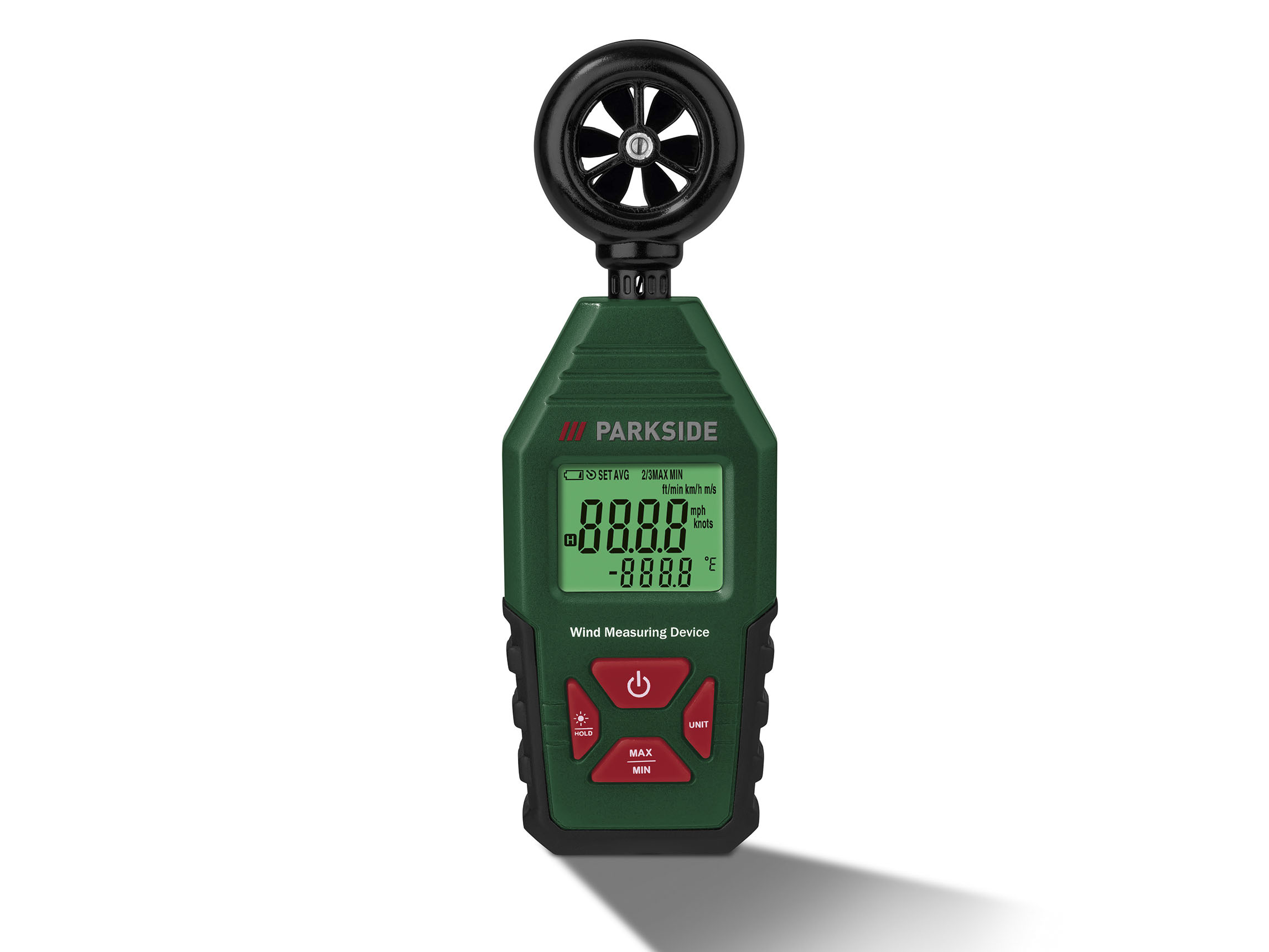 PARKSIDE Geluidsniveau- / vochtigheids- en temperatuur- / windmeter (Windmeetapparaat)