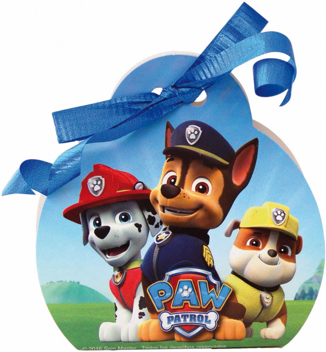 12 kartonnen Paw Patrol™ mini doosjes - Feestdecoratievoorwerp