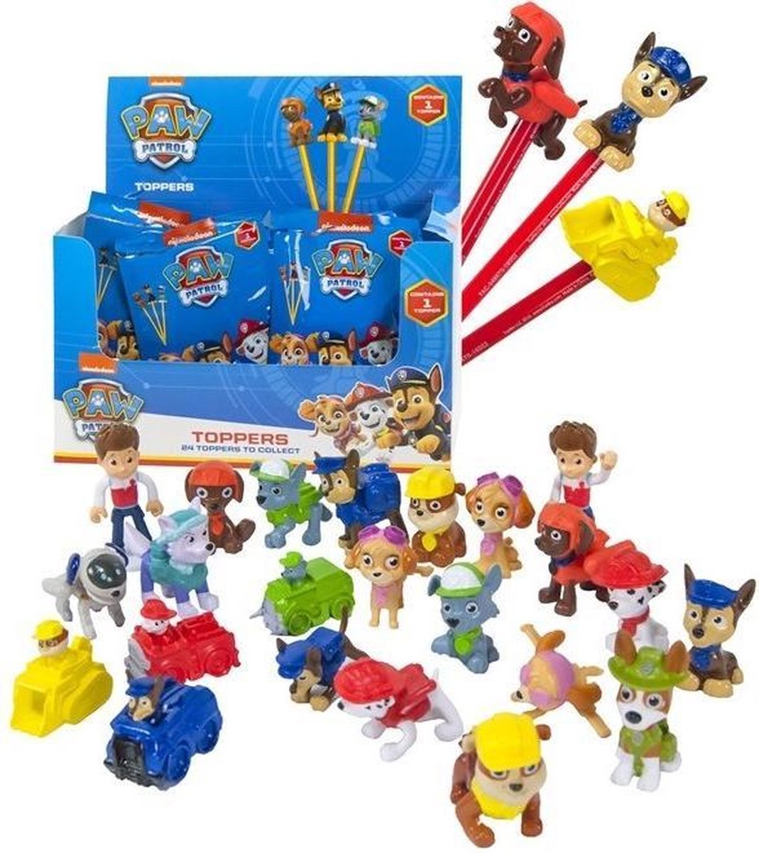 24 potloodtoppers Paw Patrol