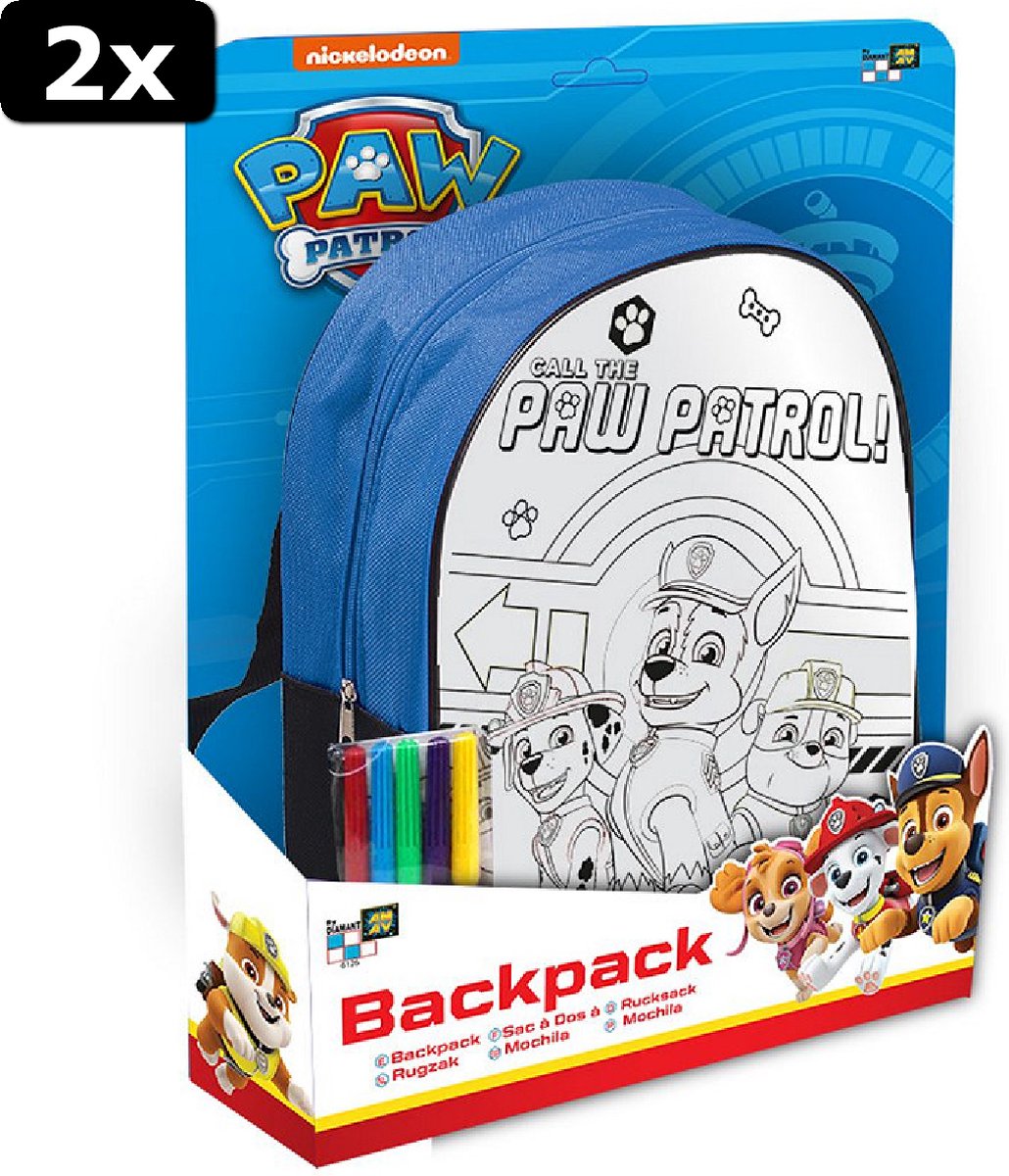 2x PAW Patrol Backpack