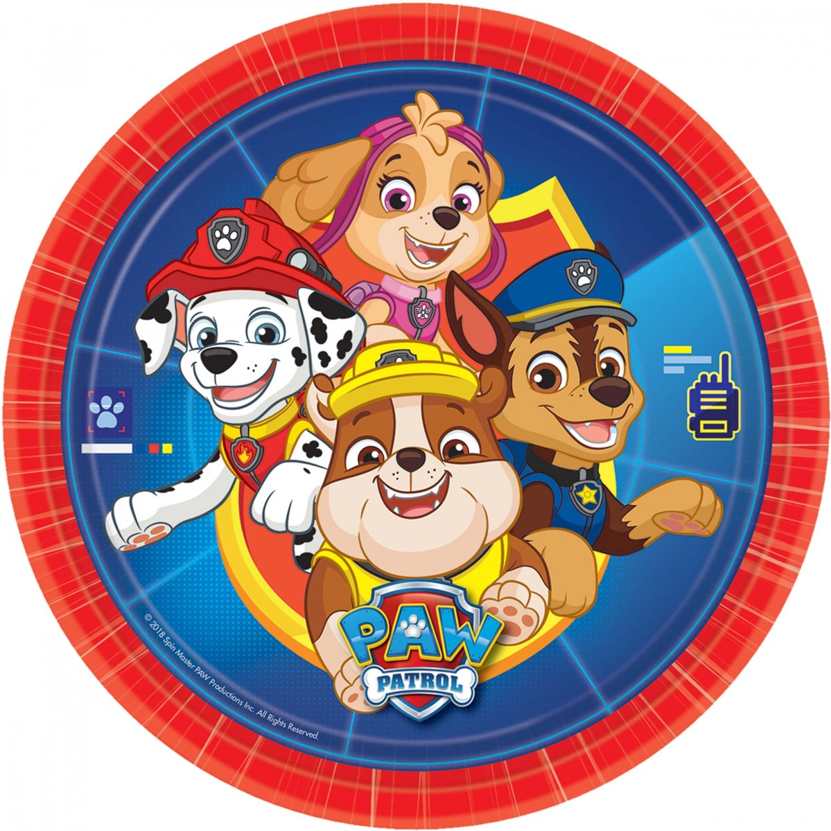 8 kartonnen Paw Patrol™ borden - Feestdecoratievoorwerp