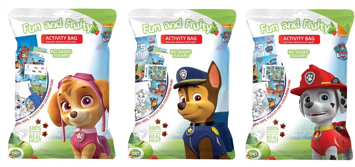 Gezond snoep Fun & Fruity Activity Bag Paw Patrol 15st. display