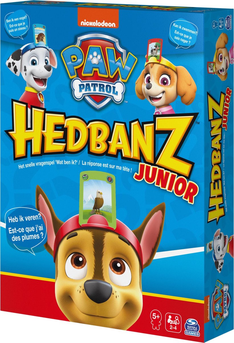 HedBanz Junior PAW Patrol - Bordspel om plaatjes te raden