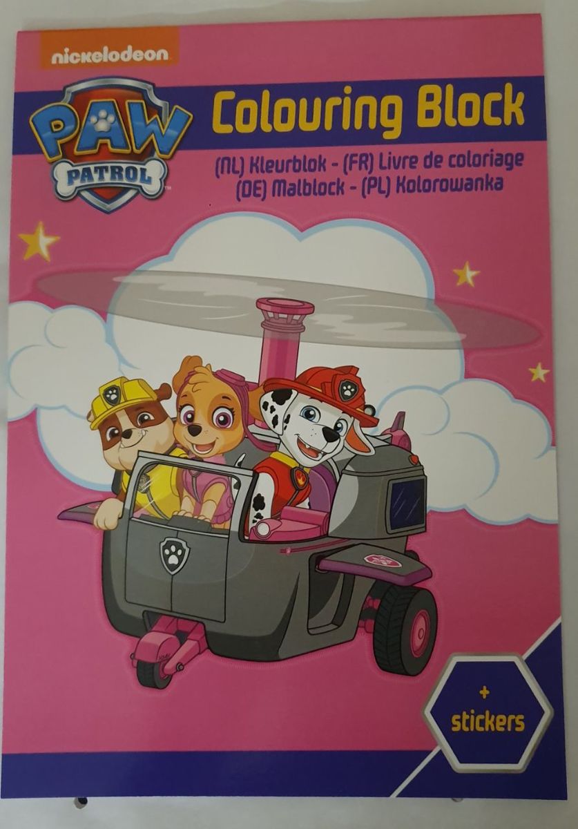 Kleurboek Paw Patrol Inclusief stickerset