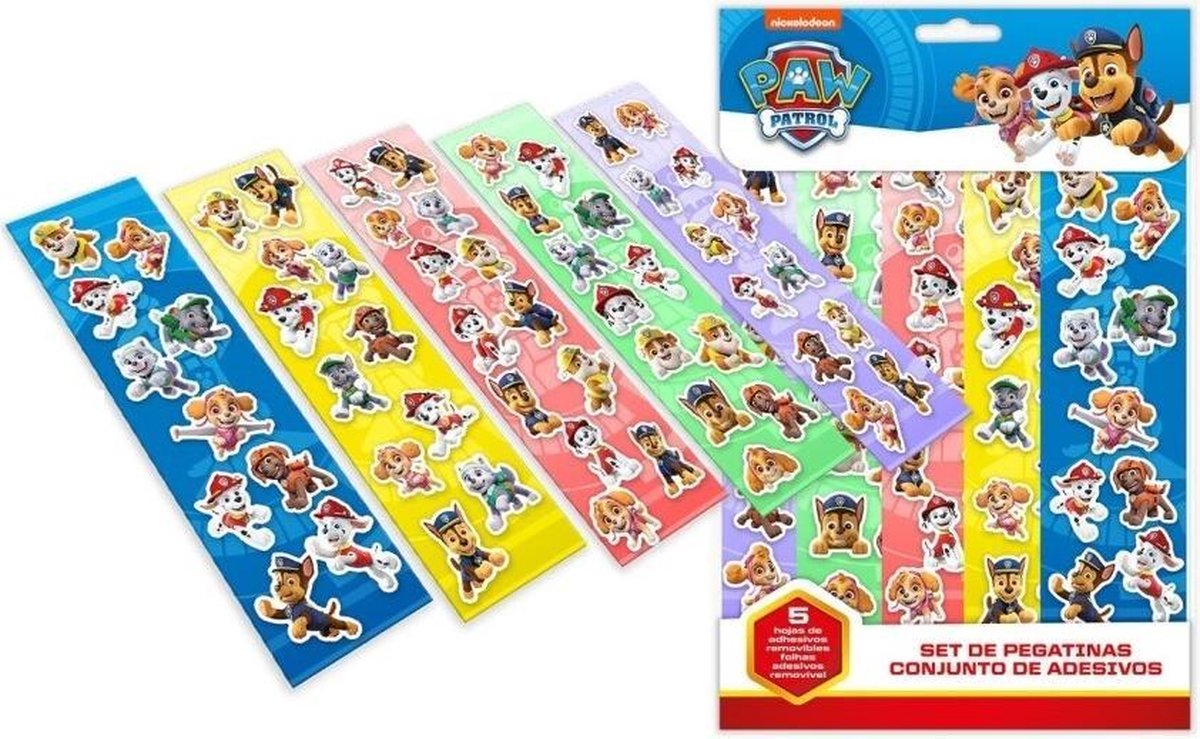 PAW PATROL STICKERS - 5 STICKERVELLEN