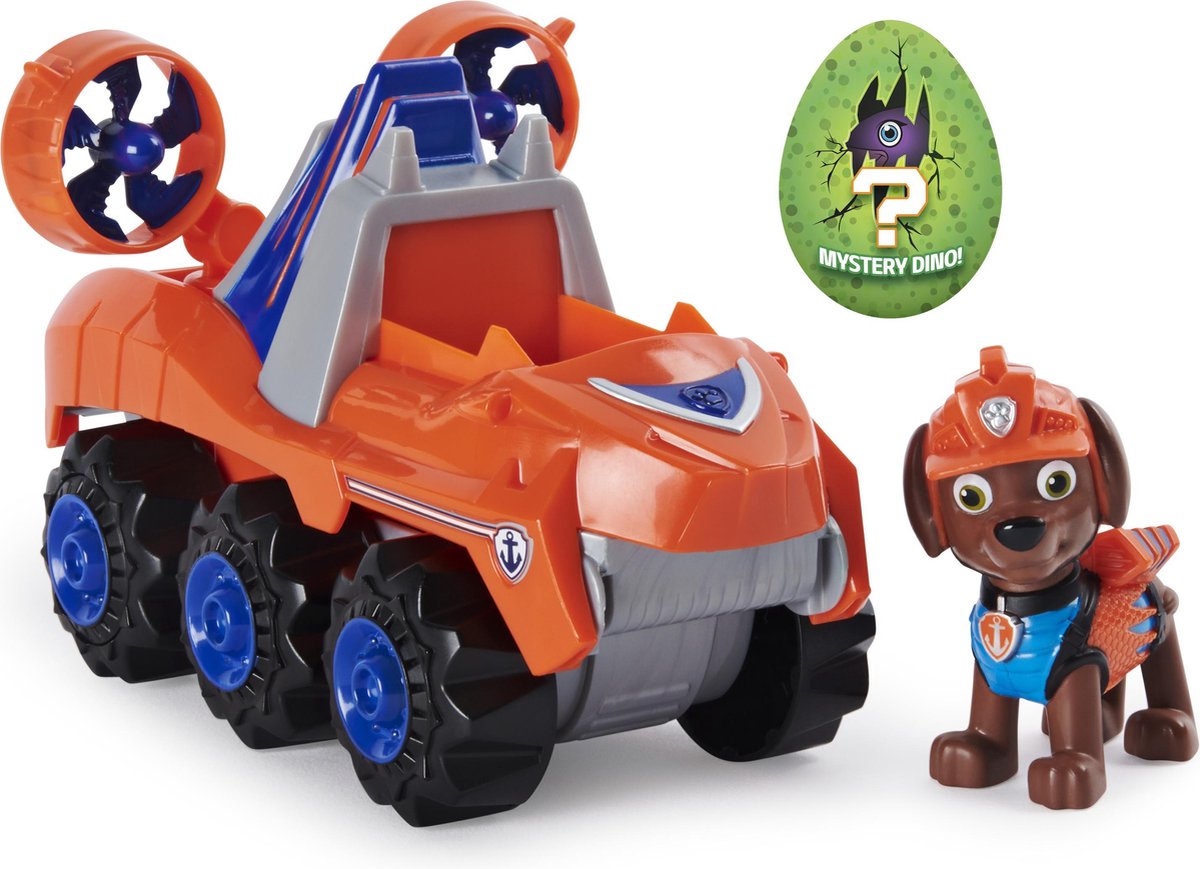 PAW Patrol, Dino Rescue Zuma Deluxe-frictievoertuig met verrassingsdinofiguur