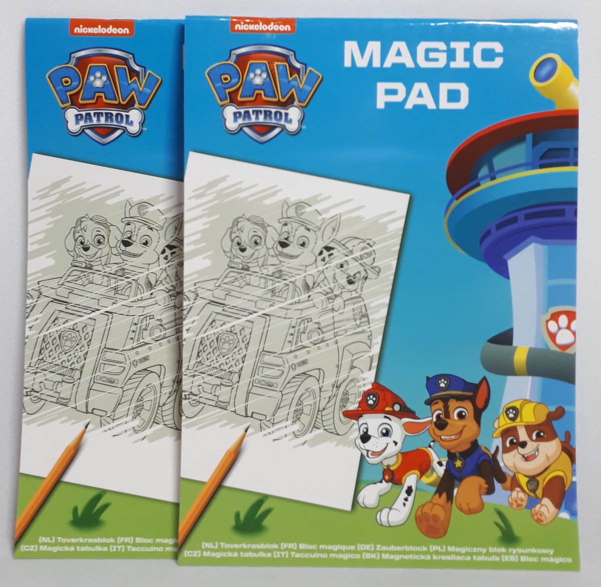 PAW Patrol - Magisch Toverblok - Tekenen - Krassen -  16 Bladzijden - Jongens - Meisjes - Voordeel Set 2 Stuks - Sint Kerst - Schoen Cadeau Tip!