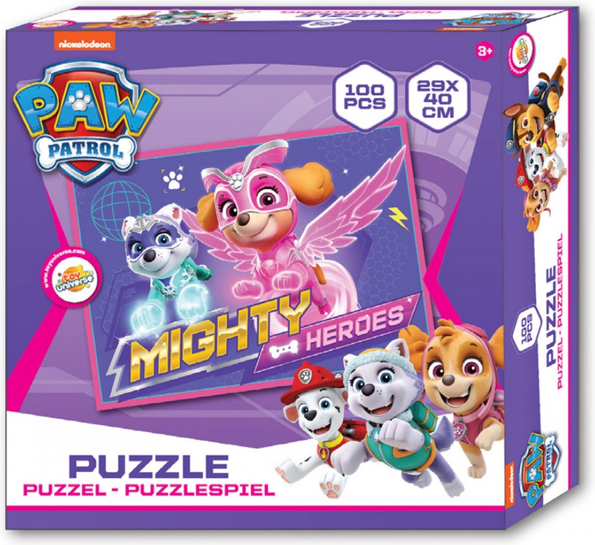 PAW Patrol - Mighty Pups - Puzzel - 100 stuks