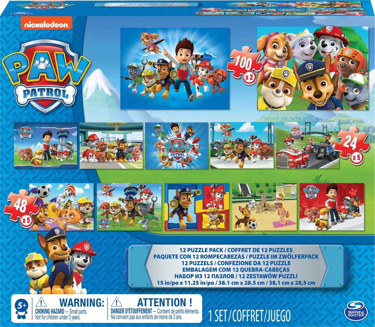 PAW Patrol 12 in 1 Puzzel