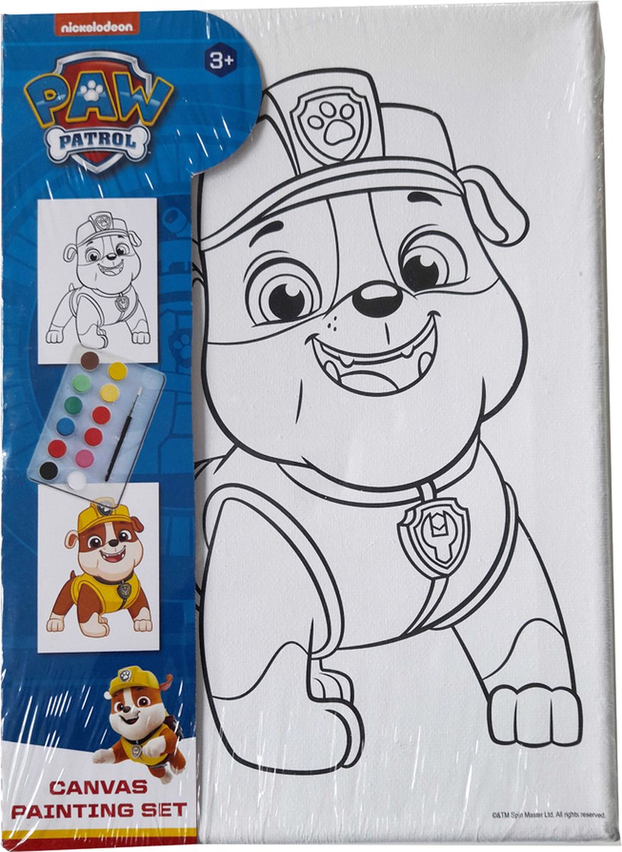 PAW Patrol Canvas Painting Set - Rubble