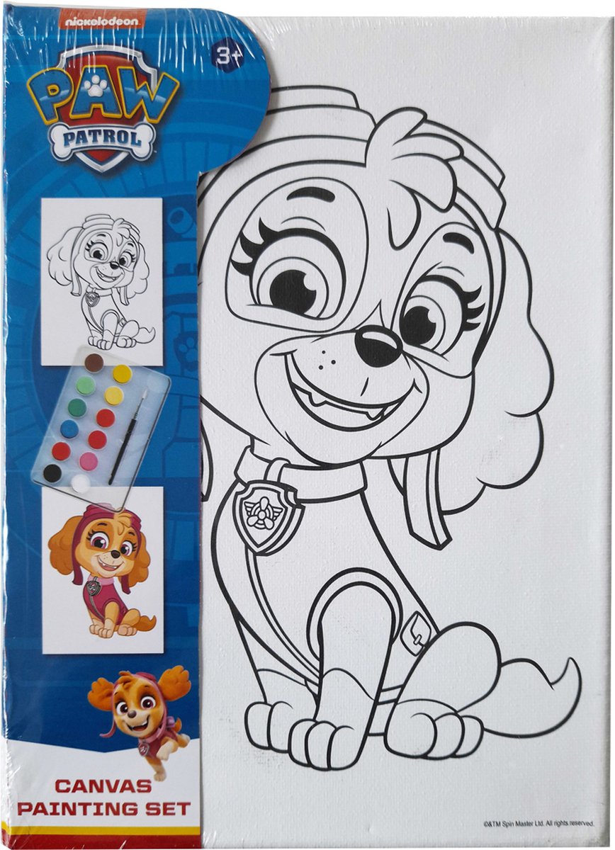 PAW Patrol Canvas Painting Set - Skye