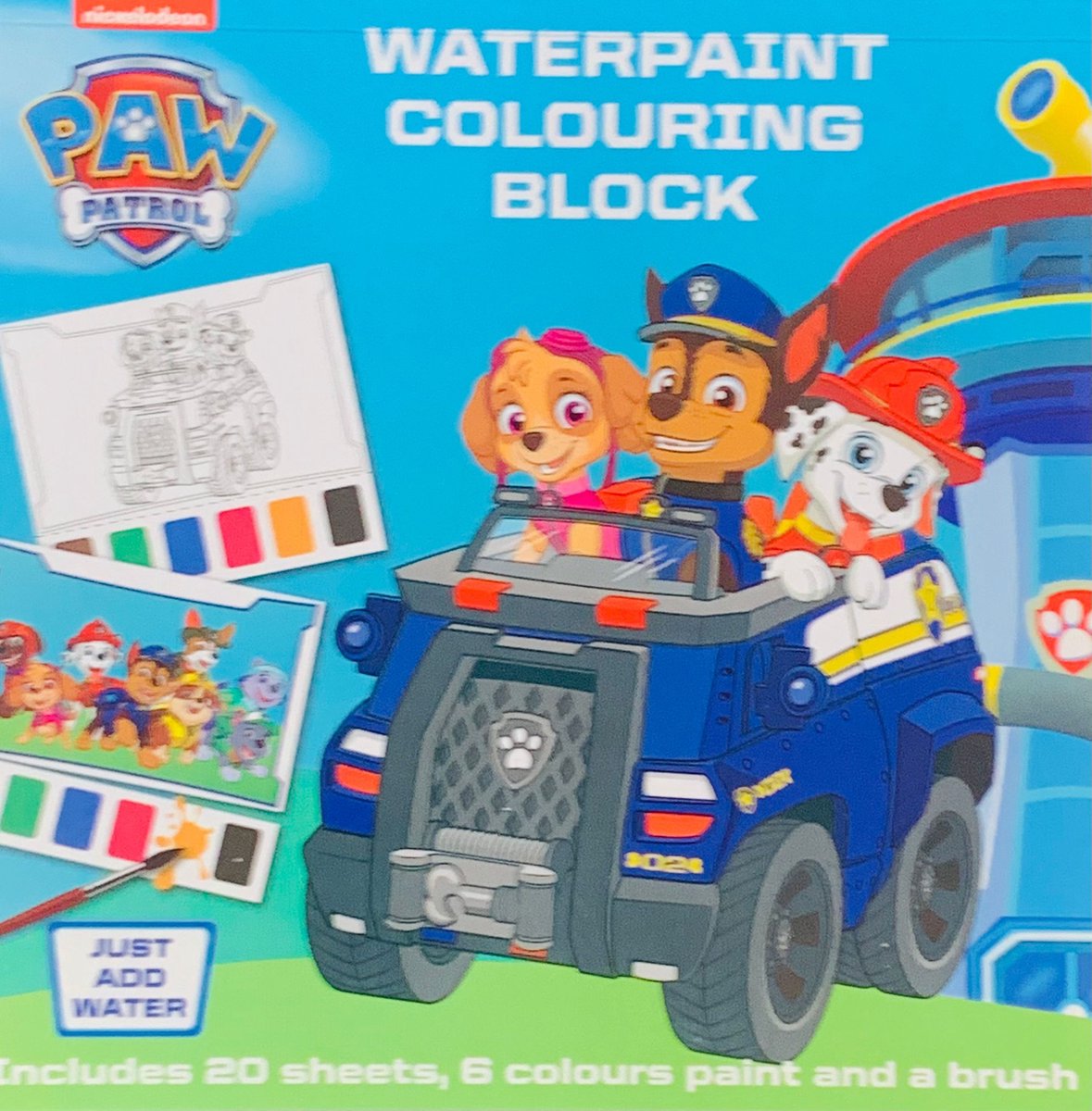 PAW Patrol waterverf kleurboek - PAW Patrol speelgoed - PAW Patrol rise and rescue - Waterverf kinderen - Knutselen meisjes - Knutselen jongens - Kleurboek meisjes