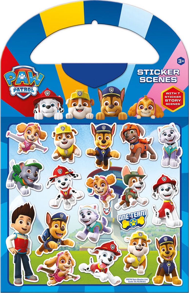 PAW patrol sticker scenes - Stickers PAW Patrol - PAW Patrol sticker - Stickers kinderen - Stickervellen