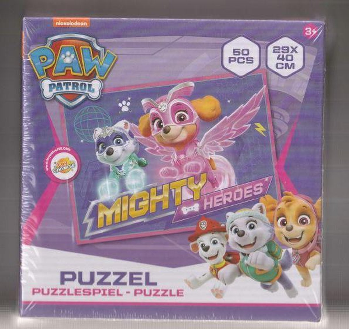 Paw Patrol (Mighty Heroes) puzzel - 50 stukjes