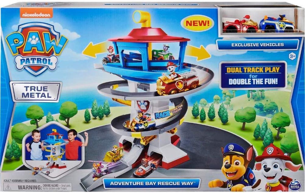 Paw Patrol - Toren met racebanen - Actiespeelset voor kinderen