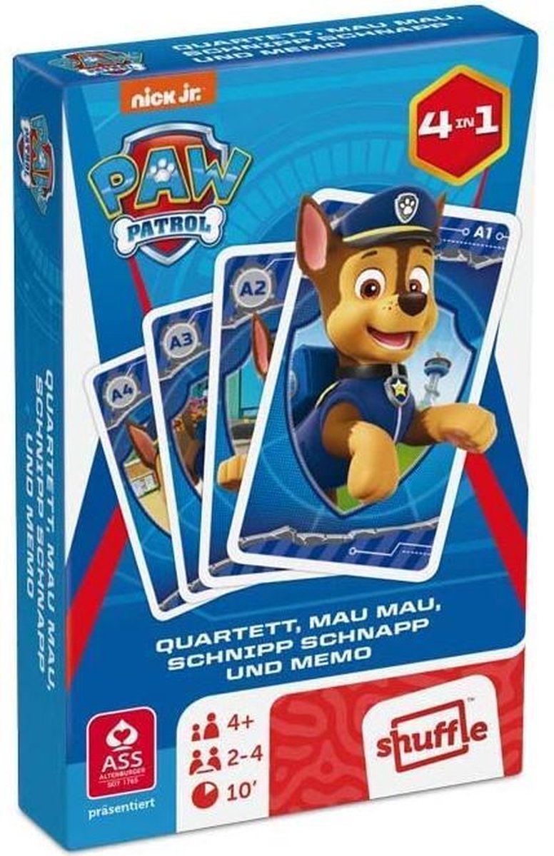 Paw Patrol - kwartet, kaartspel