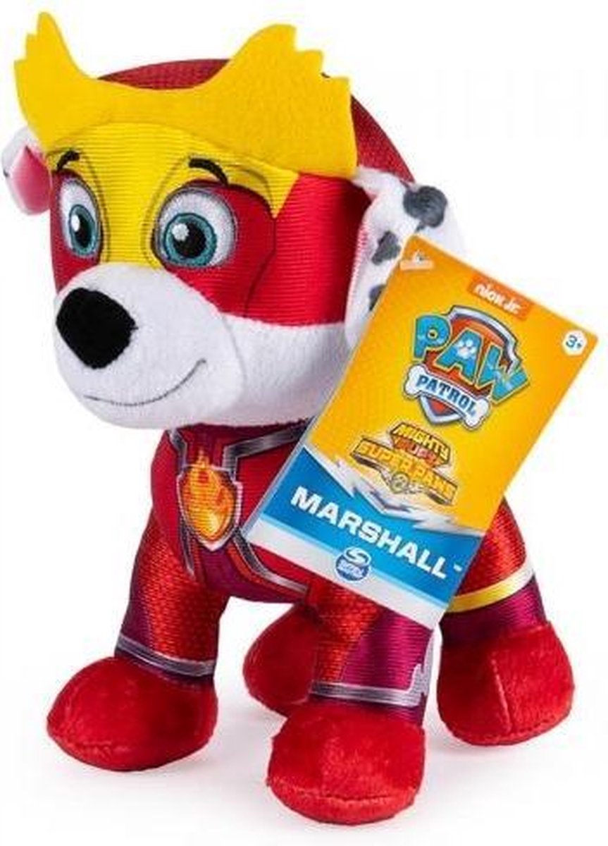 Paw Patrol Basic Plush  Mighty Pups Marshall