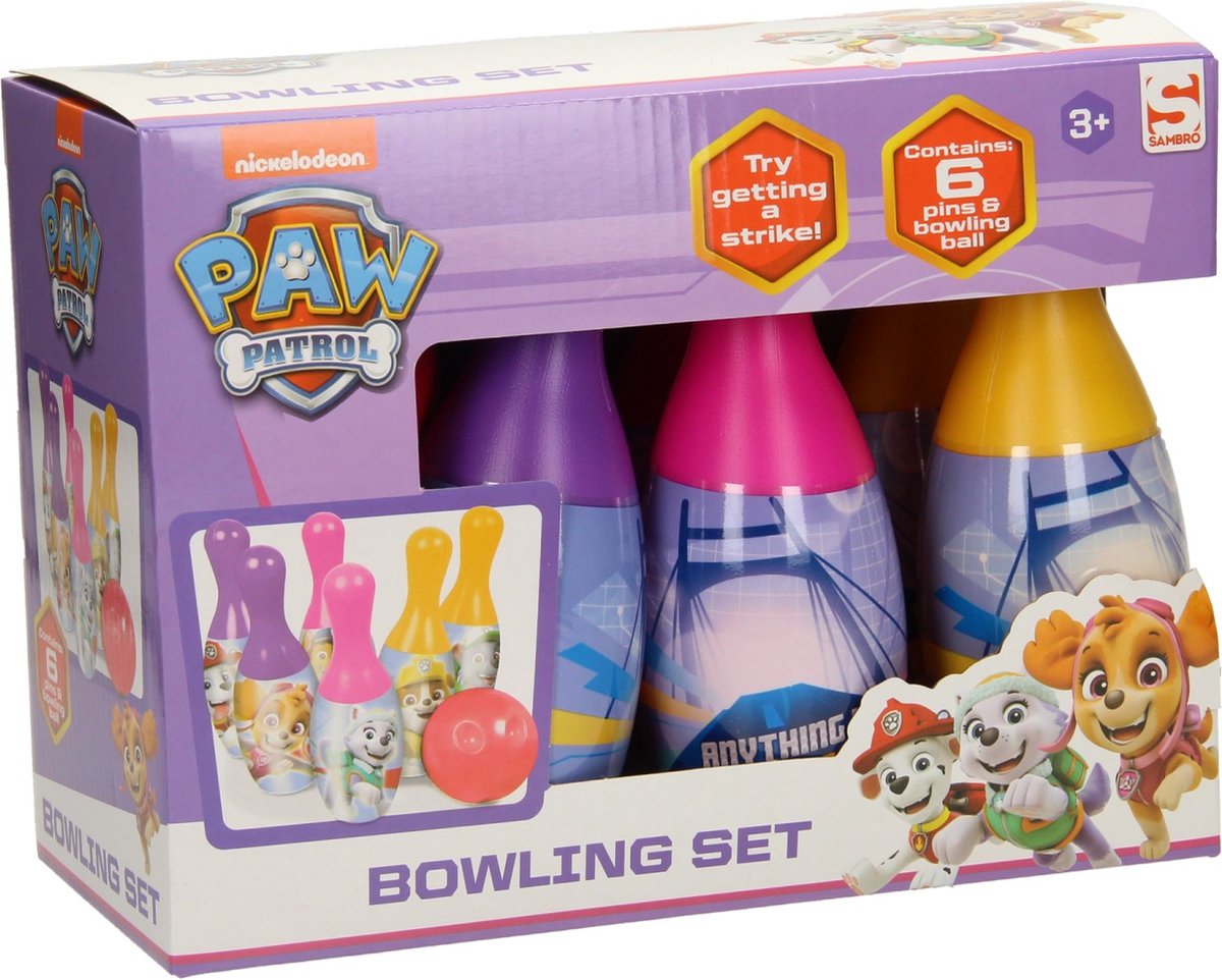 Paw Patrol Bowlingset - Pink