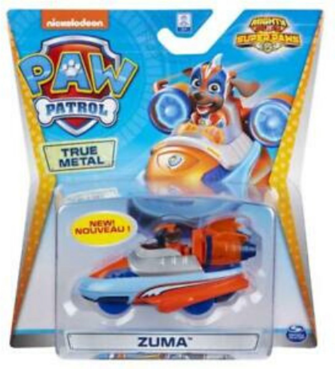 Paw Patrol Die cast voertuig -  Mighty Zuma- 7 cm