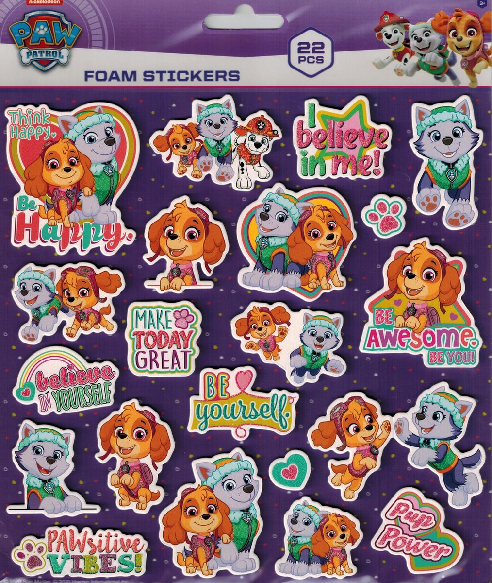 Paw Patrol Foam Stickers