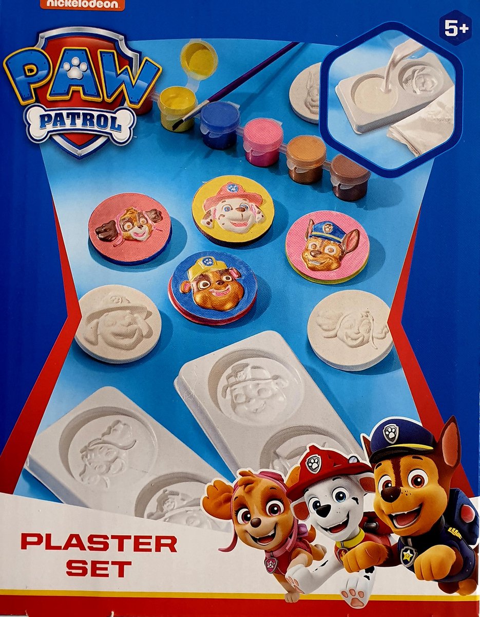 Paw Patrol Gips en verfset