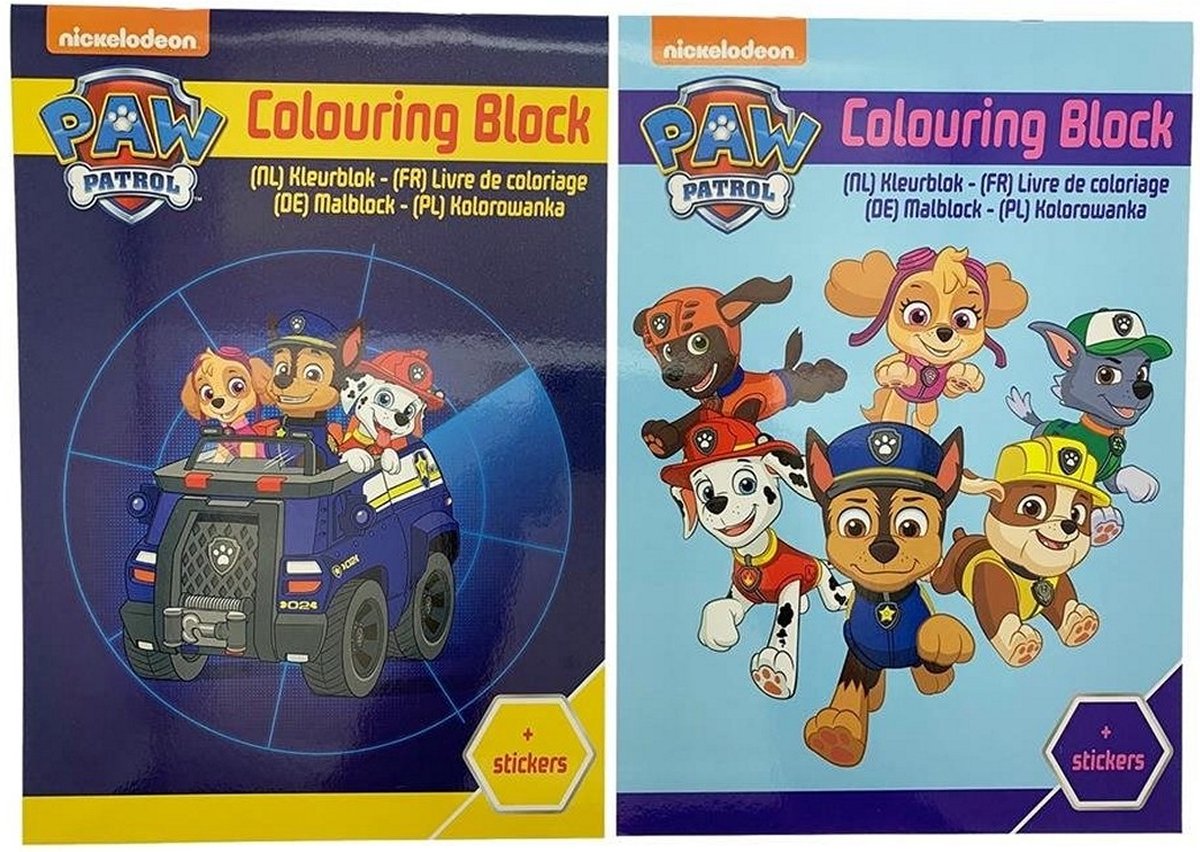 Paw Patrol Kleurboek met Stickers Assorti