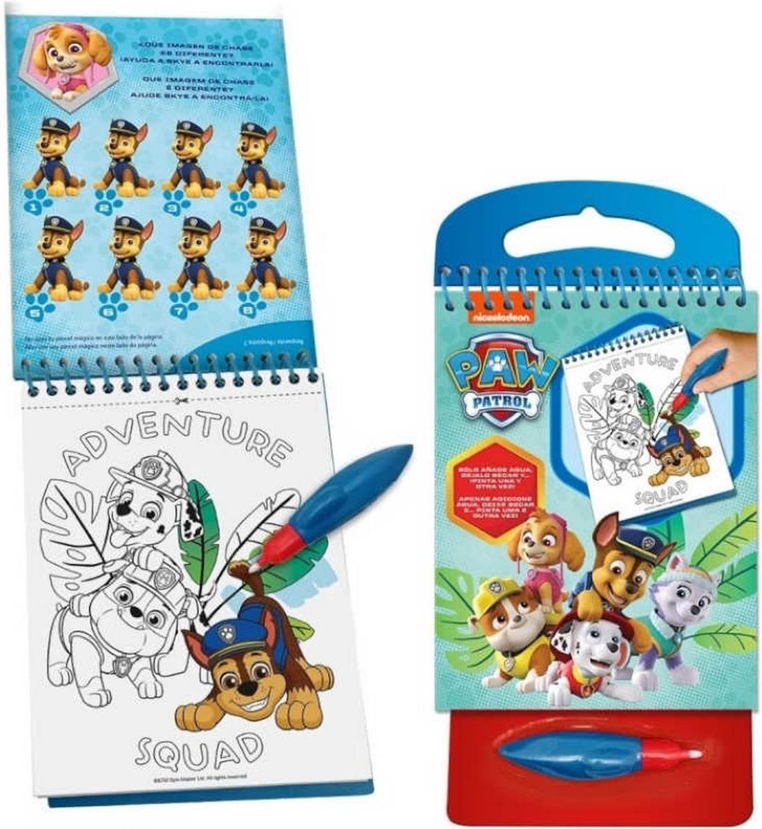 Paw Patrol Kleuren met Water