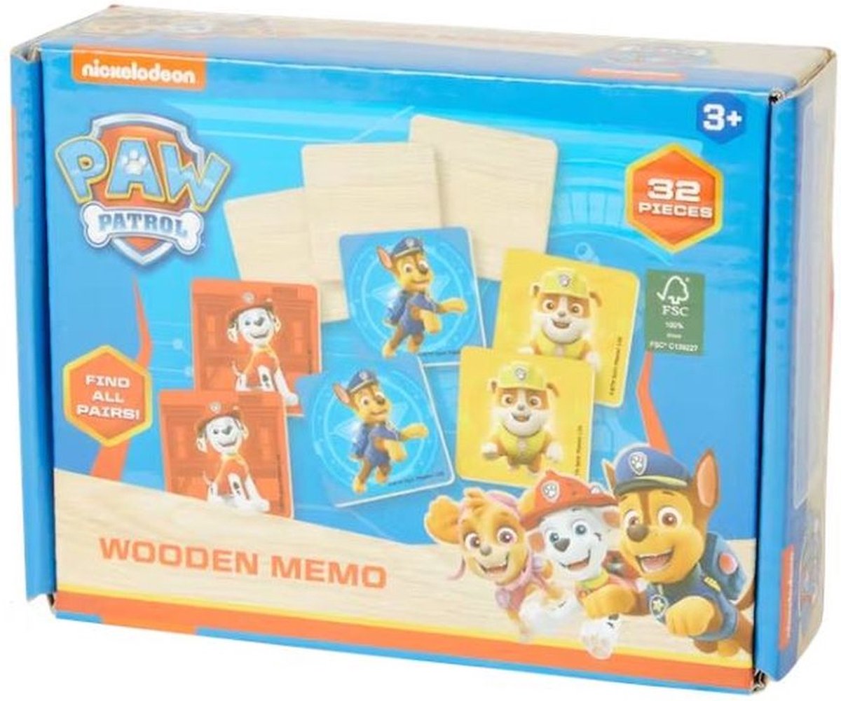 Paw Patrol Memory - Blauw - Spel