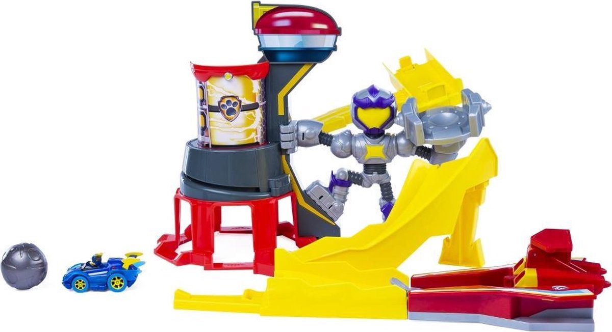 Paw Patrol Mighty Pups Charged Up Mighty Meteor Track Set + Voertuig