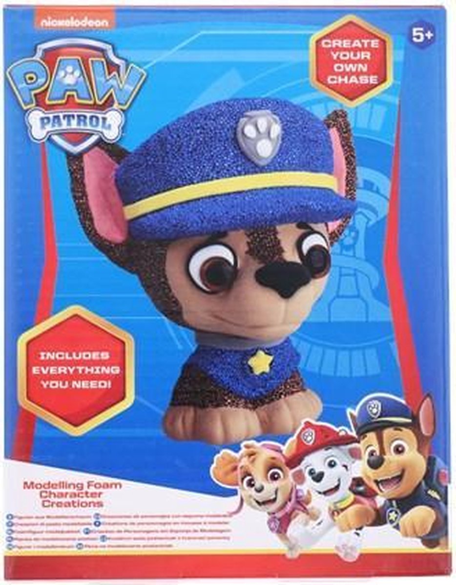 Paw Patrol Nickelodeon - Chase - Foamfiguur modelpakket - Foam Figuur