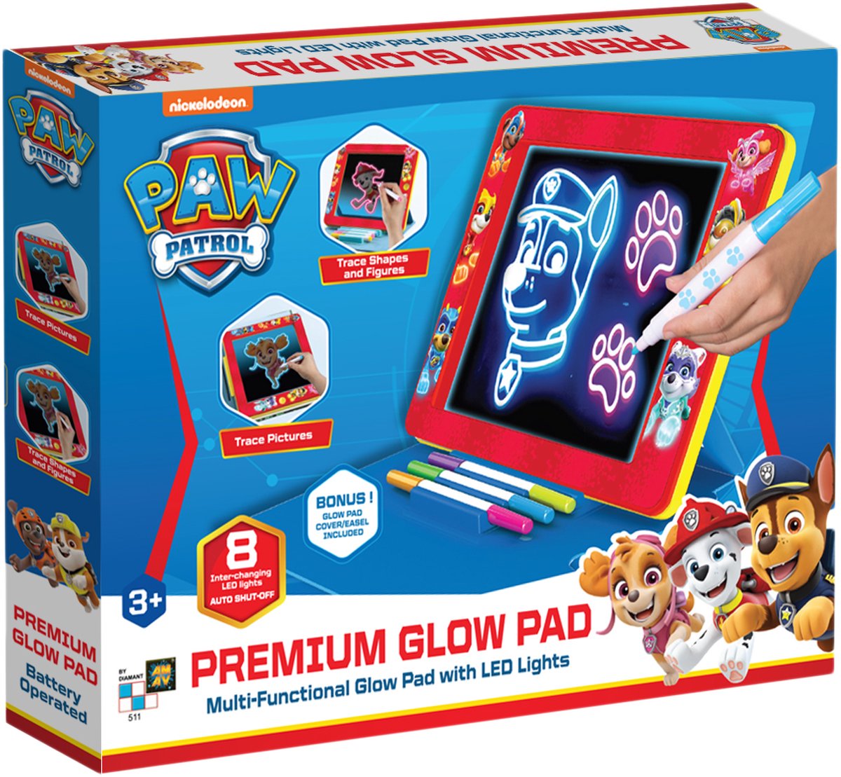 Paw Patrol Premium Glow Pad - Magisch Tekenbord