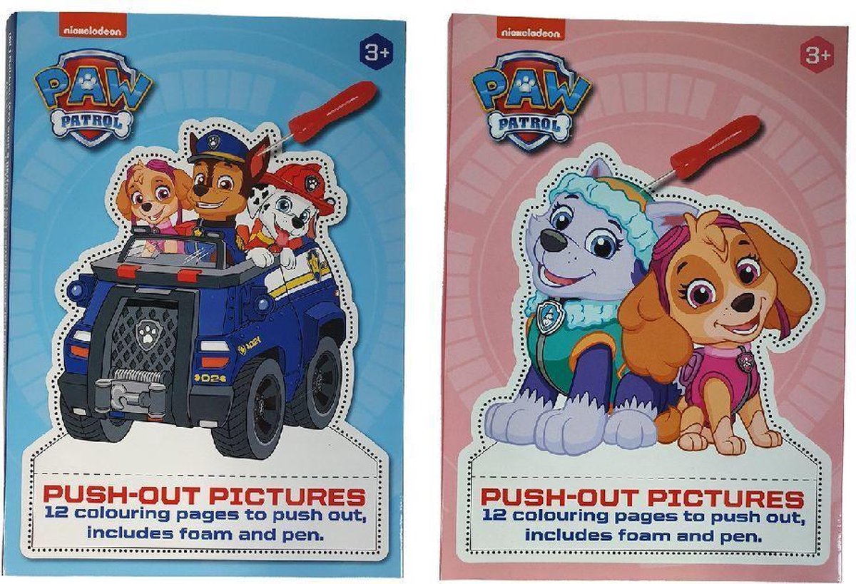 Paw Patrol Prikblok + Prikpen en Foammat Assorti