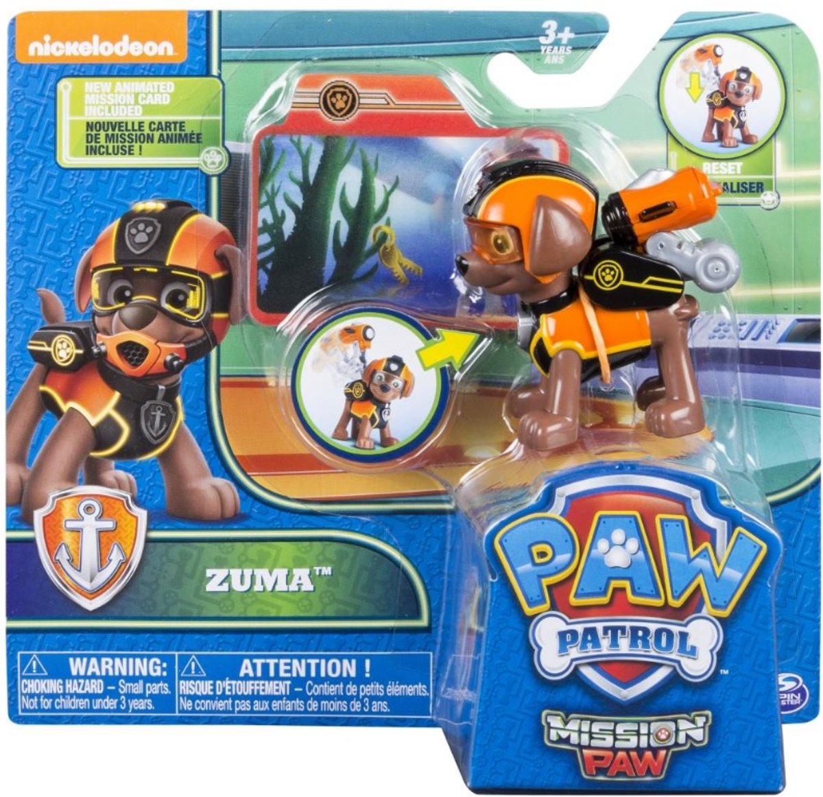 Paw Patrol  Pup Pack - Zuma Mission Paw action figuur 6 cm