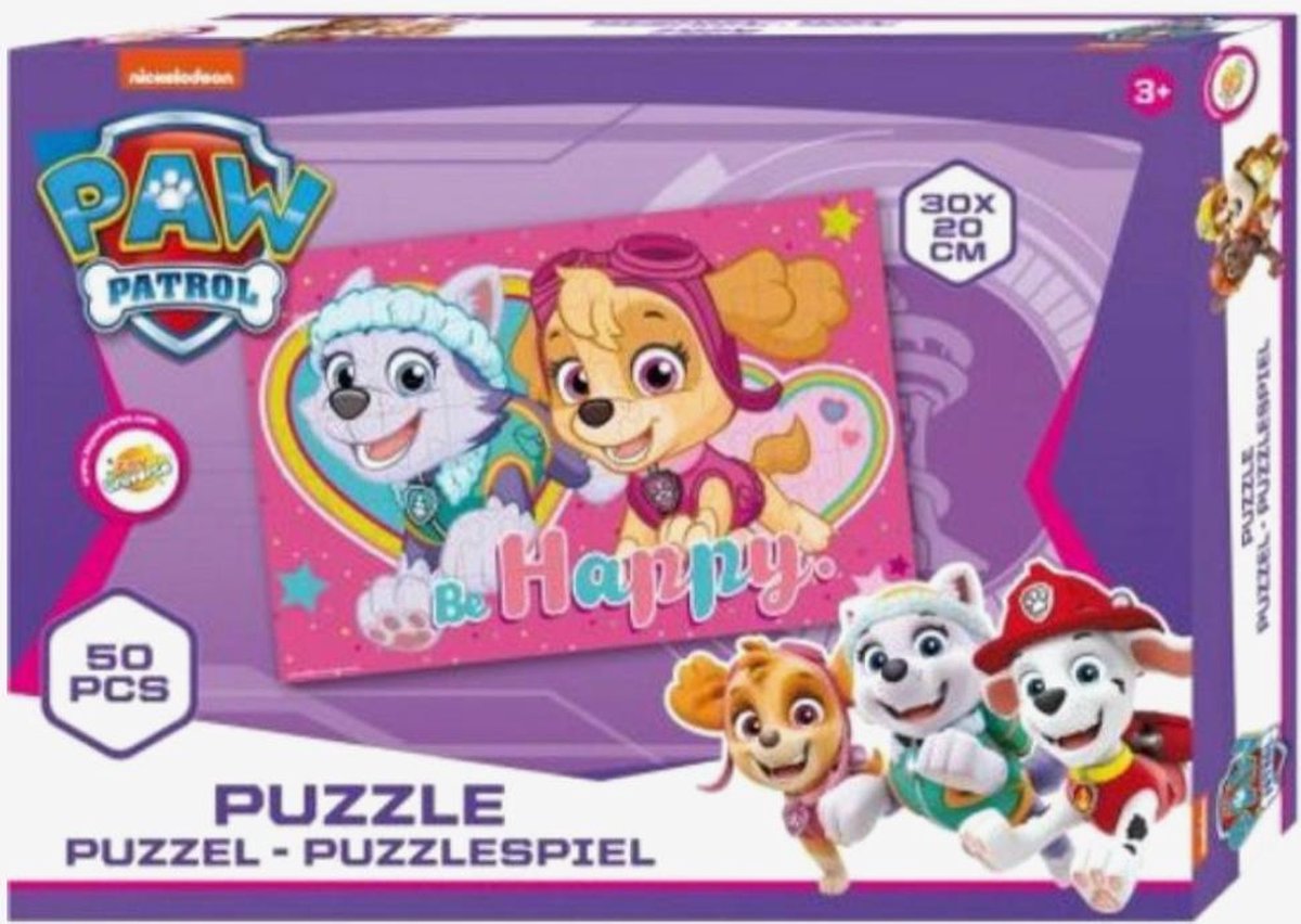 Paw Patrol Puzzel - 50 Stuks - 30 x 20 cm