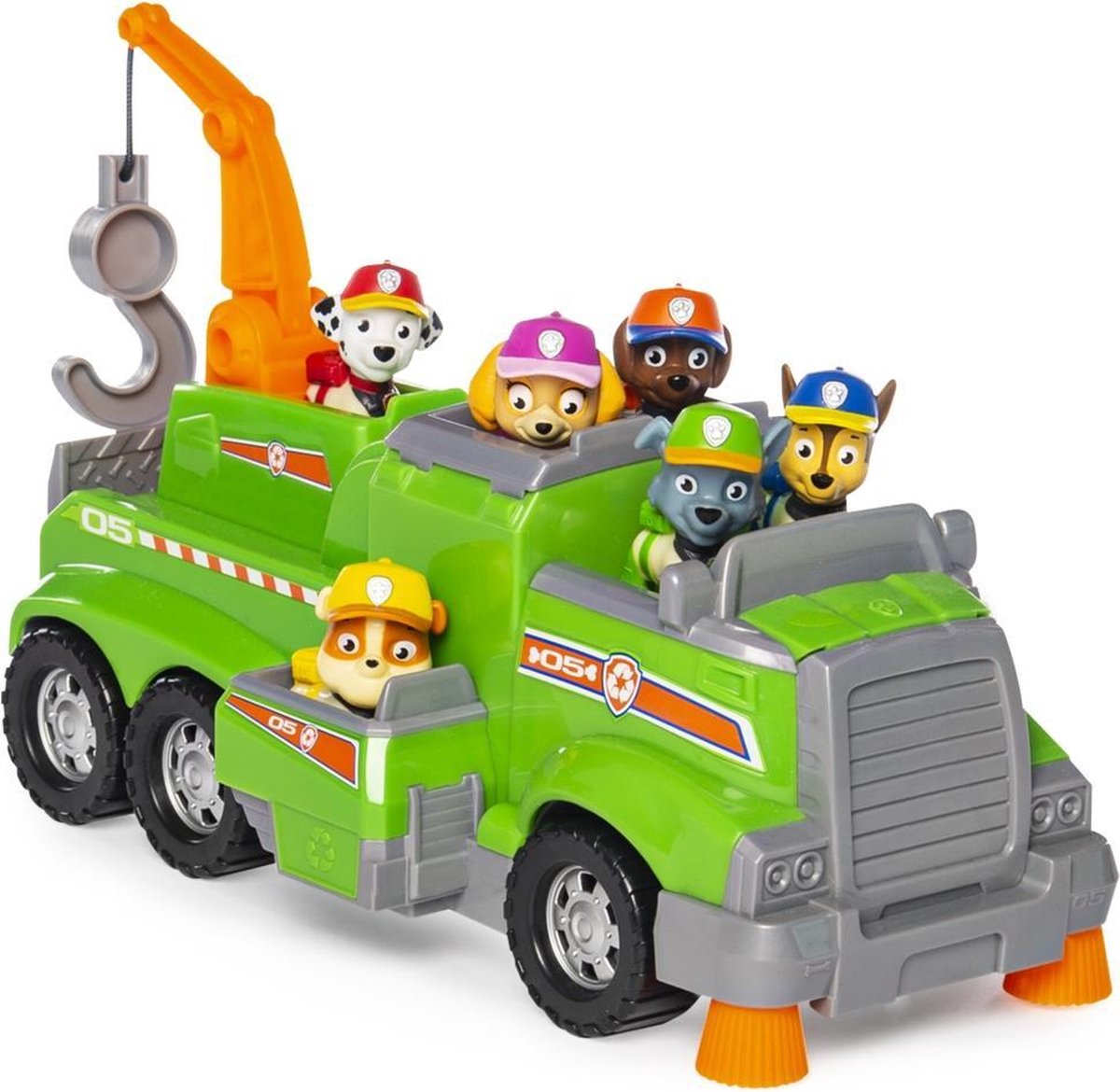 Paw Patrol Rockys Team Recycle Vrachtwagen + 6 Pups