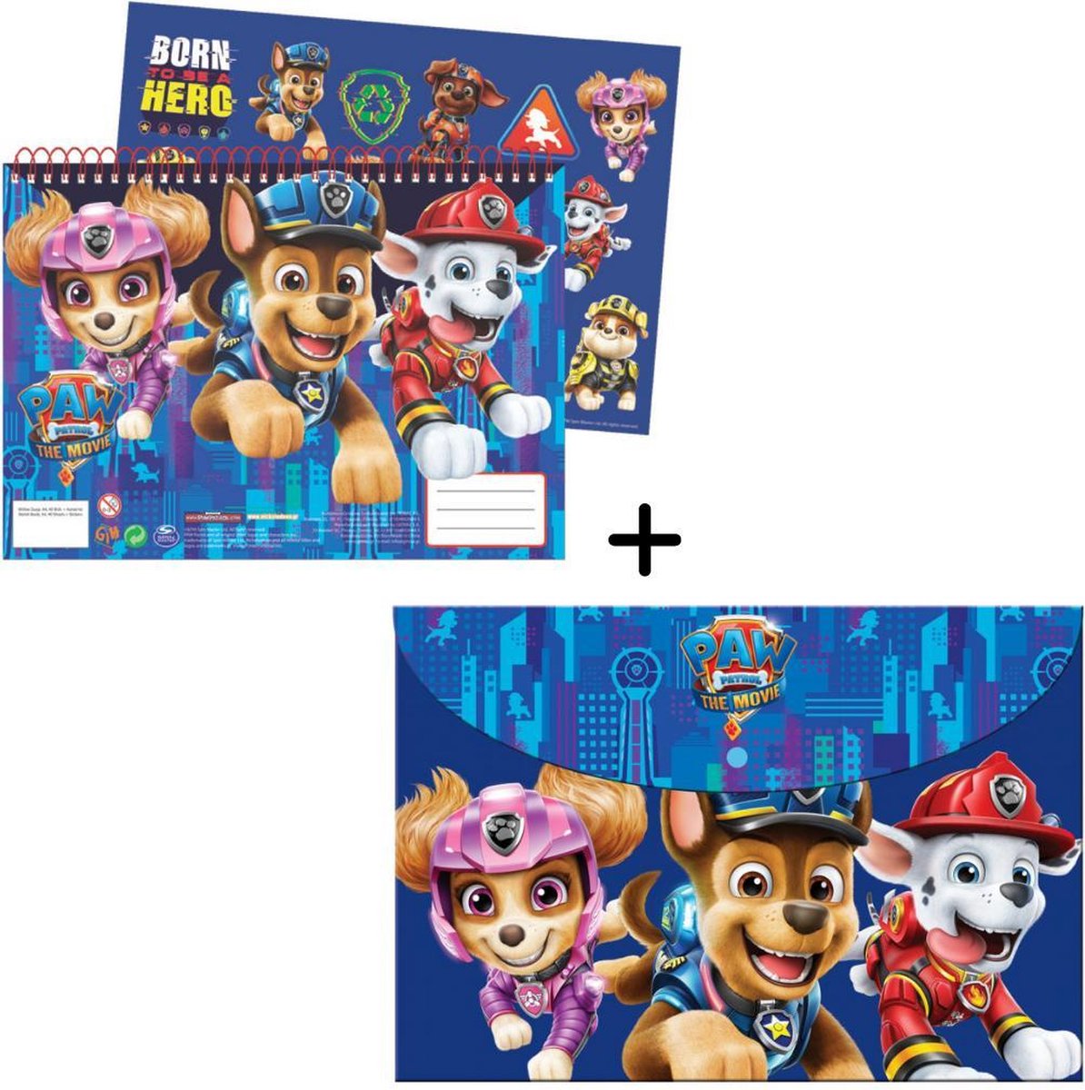 Paw Patrol Schetsboek 33 X 23 Cm Papier Wit 40 Vel 2-delig