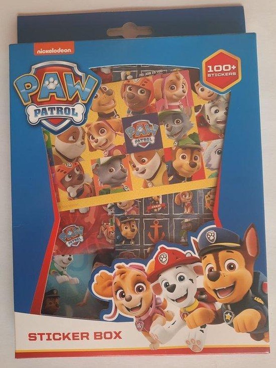 Paw Patrol Stickers 100 stuks - stickerbox - stickerset