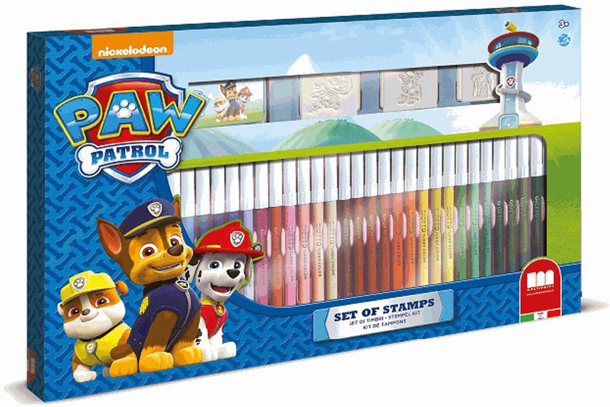 Paw Patrol Stiften- en Stempelset